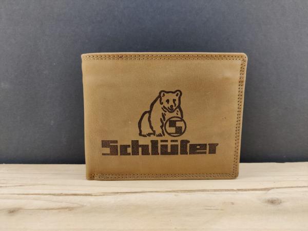 Schlüter Bär Echt Leder Geldbörse